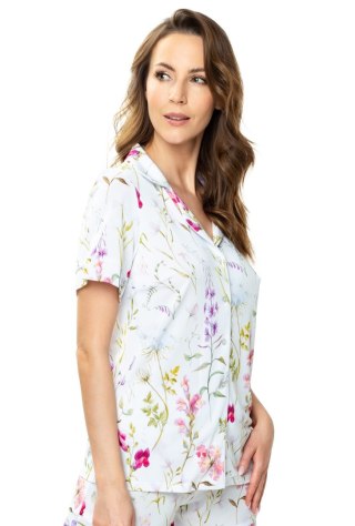 Bluzka damska w kwiaty Flores : Kolor - Druk w Kwiaty, Rozmiar - 52