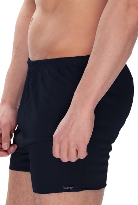 Szorty męskie Smith z jedwabiu wiskozowego : Kolor - Jeans, Rozmiar - 50/M