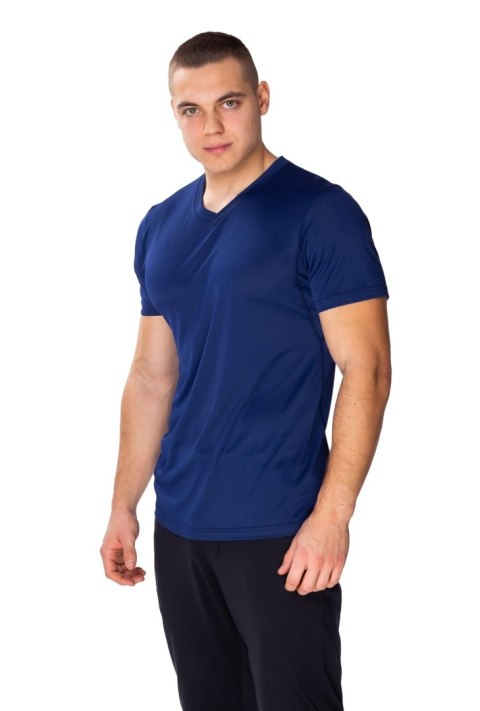 Wygodna koszulka męska Caro : Kolor - Granatowy, Rozmiar - 54/XL Wygodna koszulka męska Caro : Kolor - Granatowy, Rozmiar - 54/XL