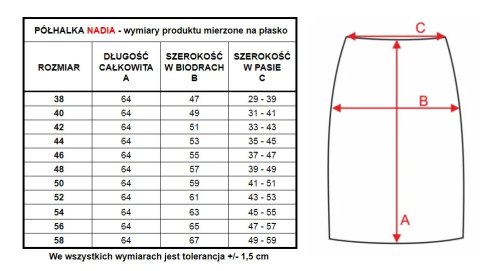 Półhalka damska Nadia z ozdobną koronką : Kolor - Biały, Rozmiar - 54 Półhalka damska Nadia z ozdobną koronką : Kolor - Biały, Rozmiar - 54