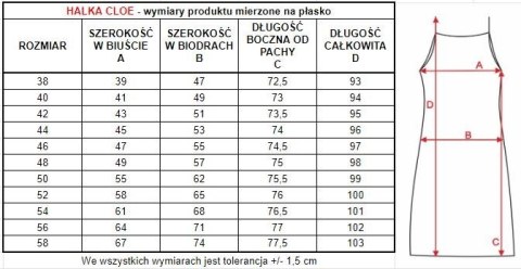 Halka damska Cloe : Kolor - Czarny, Rozmiar - 52