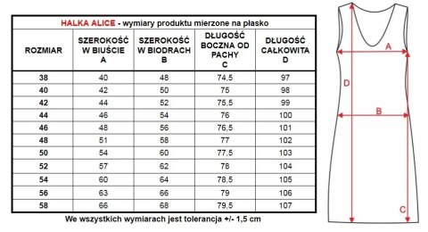 Piękna halka damska Alice : Kolor - Biały, Rozmiar - 54 Piękna halka damska Alice : Kolor - Biały, Rozmiar - 54