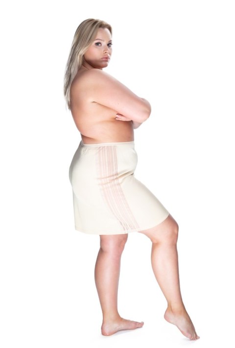 Elegancka półhalka Donna : Kolor - Beżowy, Rozmiar - 46 Elegancka półhalka Donna : Kolor - Beżowy, Rozmiar - 46